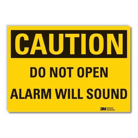 Caution Sign,10 In. H,vinyl,do Not Open