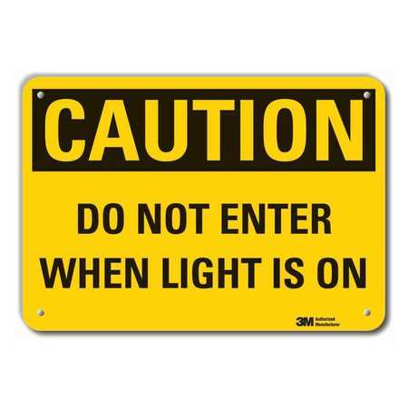 Caution Sign,10 In. H,aluminum (1 Units