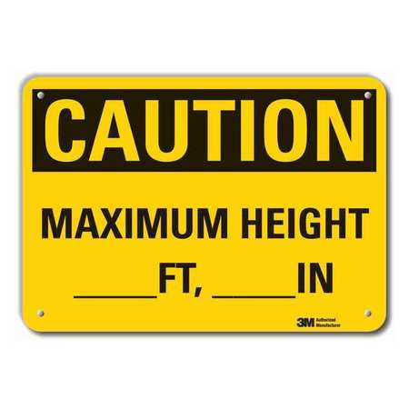 Caution Sign,10 In H,aluminum (1 Units I