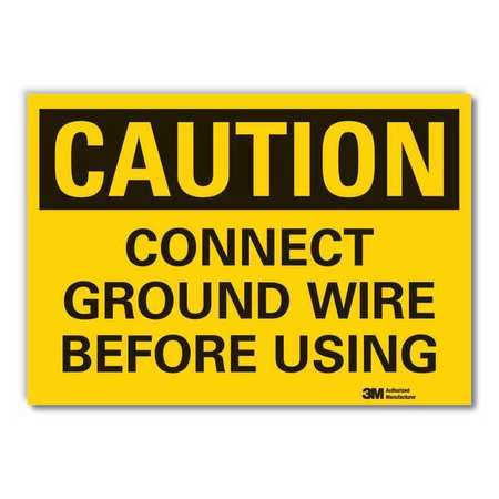 Caution Sign,10 In. H,vinyl (1 Units In