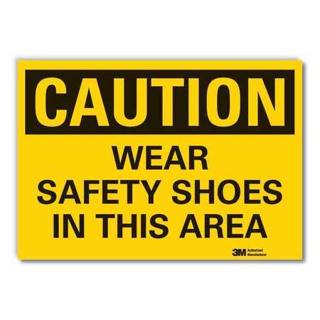 Caution Sign,10" W,7" H,0.004" Thickness