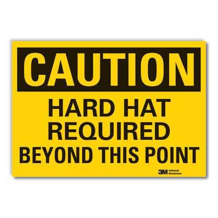 Caution Sign,10" W,7" H,0.004" Thickness