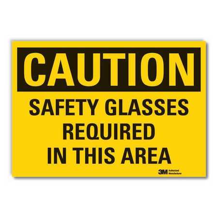 Caution Sign,10" W,7" H,0.004" Thickness