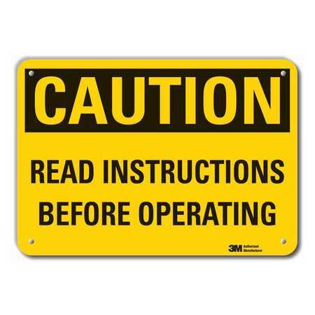 Caution Sign,10 In. H,aluminum (1 Units