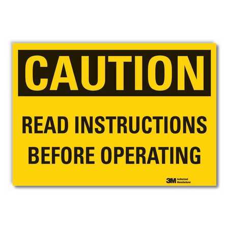 Caution Sign,10 In. H,vinyl (1 Units In