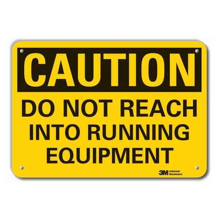 Caution Sign,10 In. H,alum,do Not Reach