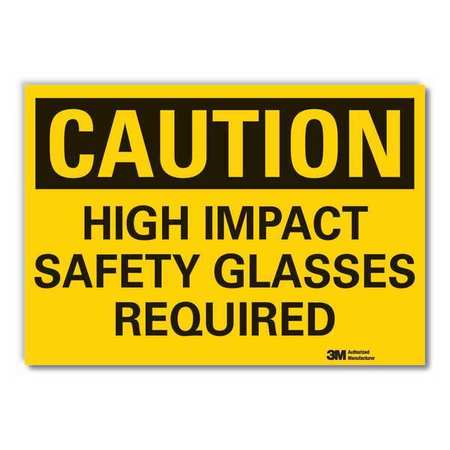 Caution Sign,10" W,7" H,0.004" Thickness