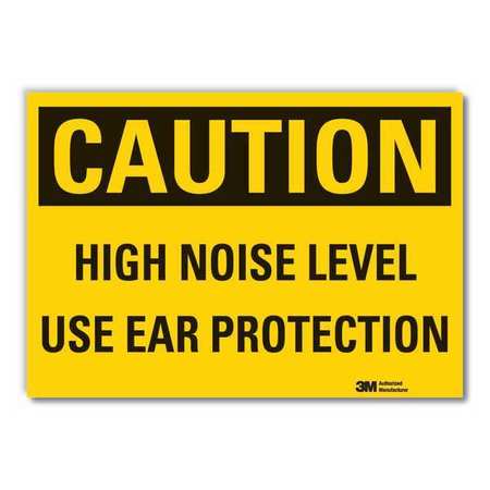 Caution Sign,10 In. H,vinyl,high Noise (