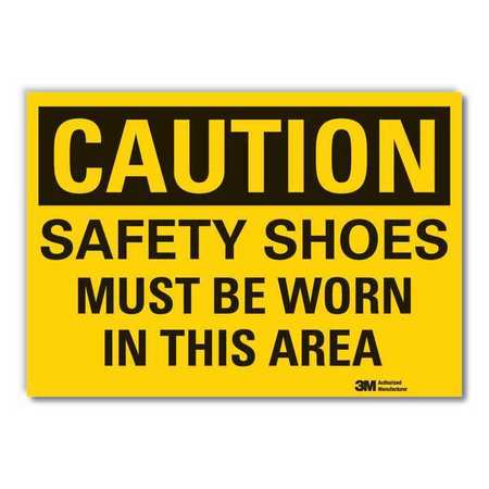 Caution Sign,10" W,7" H,0.004" Thickness