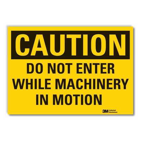 Caution Sign,10 In. H,vinyl,do Not Enter