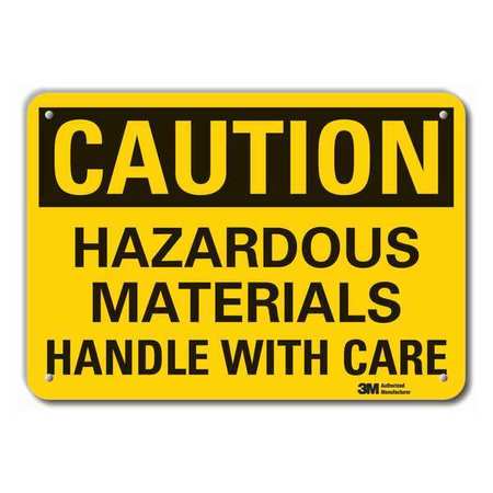 Caution Sign,10 In H,alum,hazardous (1 U