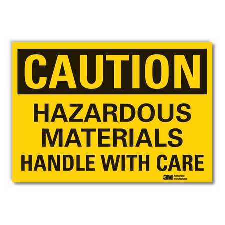 Caution Sign,10" W,7" H,0.004" Thickness