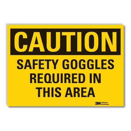 Caution Sign,10" W,7" H,0.004" Thickness