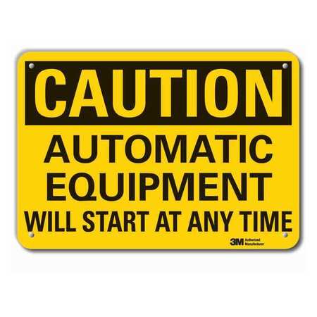 Caution Sign,10 In. H,aluminum (1 Units