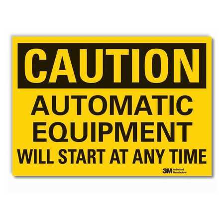 Caution Sign,10" W,7" H,0.004" Thickness