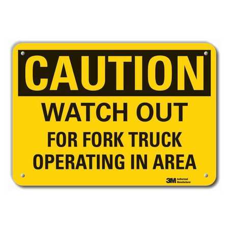 Caution Sign,10 In. H,aluminum (1 Units