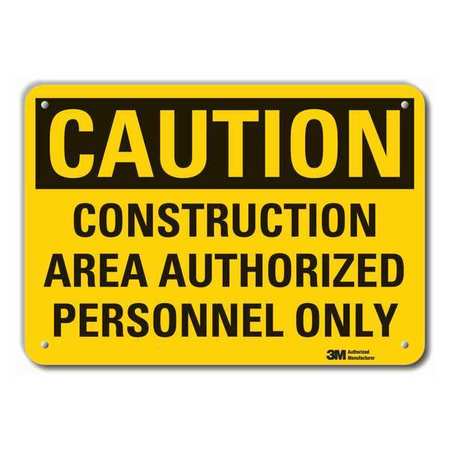 Caution Sign,10 In. H,aluminum (1 Units