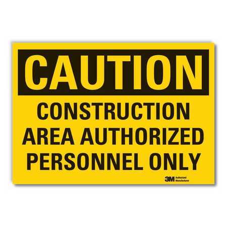 Caution Sign,10" W,7" H,0.004" Thickness