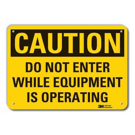 Caution Sign,10 In. H,aluminum (1 Units