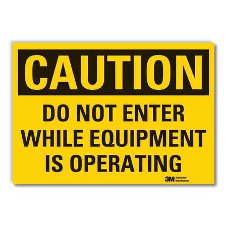 Caution Sign,10" W,7" H,0.004" Thickness