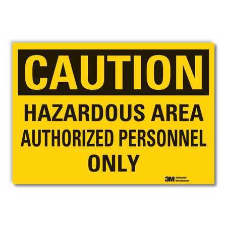 Caution Sign,10" W,7" H,0.004" Thickness