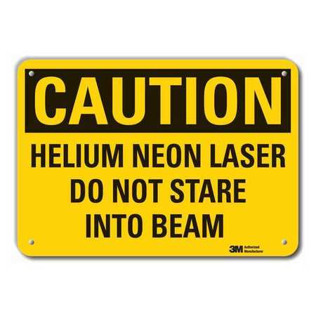 Caution Sign,10 In. H,alum,helium Neon (