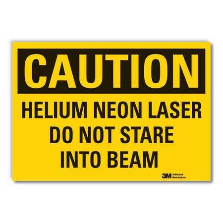 Caution Sign,10 In. H,vinyl,helium Neon