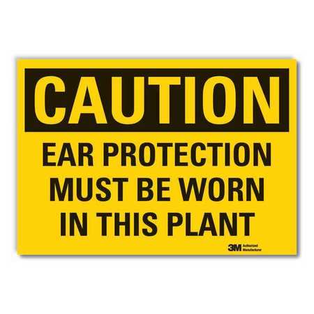 Caution Sign,10 In. H,vinyl (1 Units In