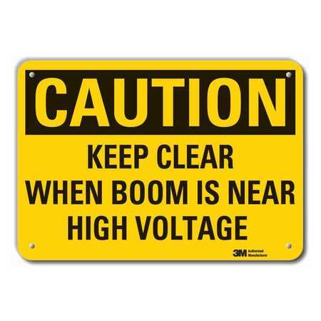 Caution Sign,10 In. H,alum,keep Clear (1