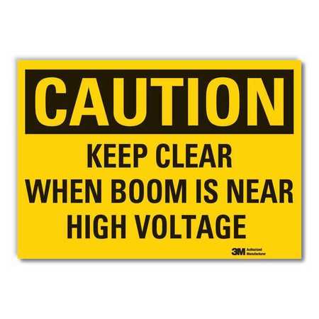 Caution Sign,10 In. H,vinyl,keep Clear (