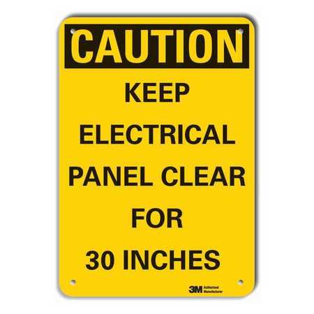 Caution Sign,10 In. H,aluminum (1 Units