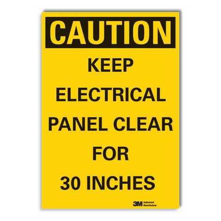 Caution Sign,10 In. H,vinyl (1 Units In