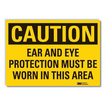 Caution Sign,10 In. H,vinyl (1 Units In