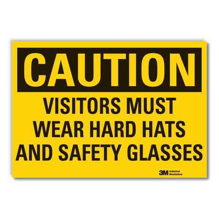 Caution Sign,10" W,7" H,0.004" Thickness