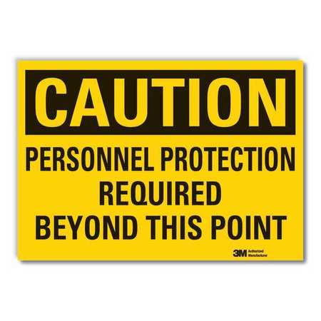 Caution Sign,10" W,7" H,0.004" Thickness