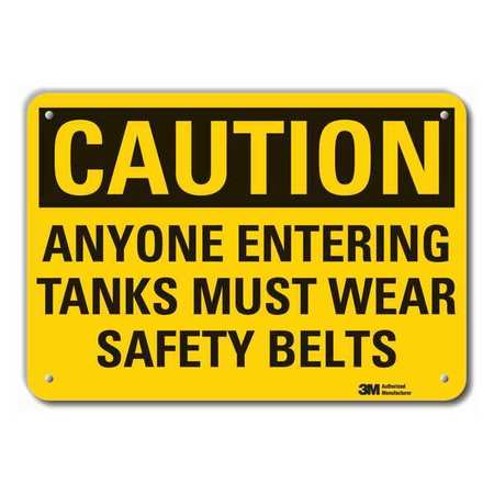 Caution Sign,10 In. H,aluminum (1 Units