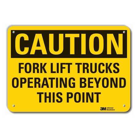 Caution Sign,10 In. H,aluminum (1 Units