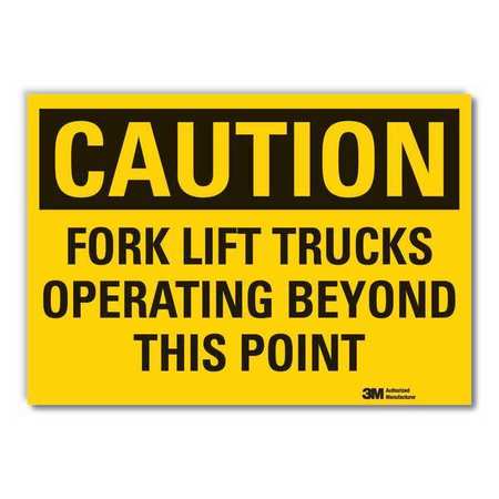 Caution Sign,10" W,7" H,0.004" Thickness