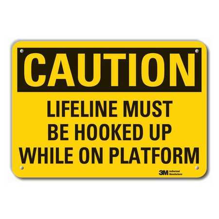 Caution Sign,10 In. H,aluminum (1 Units