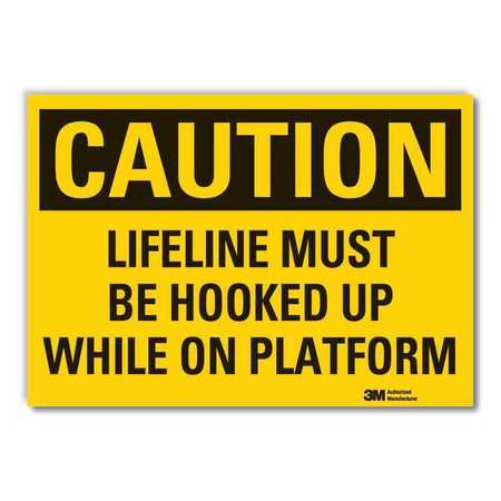 Caution Sign,10 In. H,vinyl (1 Units In