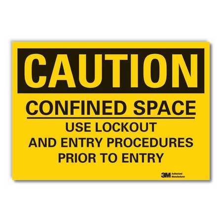 Caution Sign,10" W,7" H,0.004" Thickness