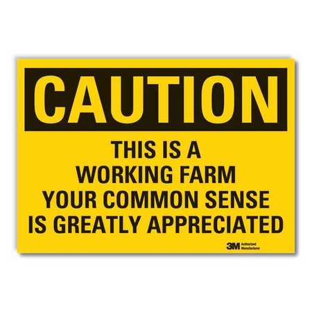 Caution Sign,10 In. H,vinyl (1 Units In