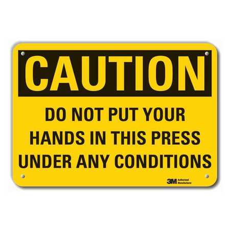 Caution Sign,10 In. H,aluminum (1 Units