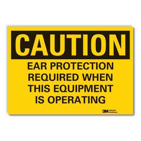 Caution Sign,10 In. H,vinyl (1 Units In