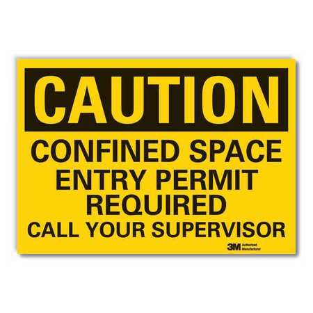 Caution Sign,10 In. H,vinyl (1 Units In