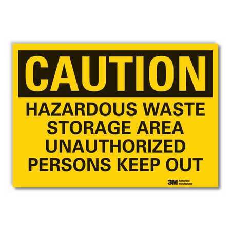 Caution Sign,10" W,7" H,0.004" Thickness