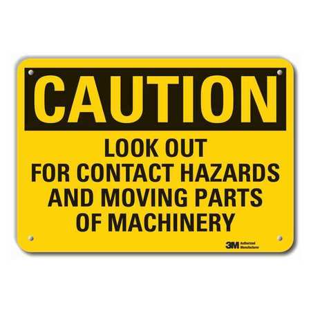 Caution Sign,10 In. H,aluminum,look Out