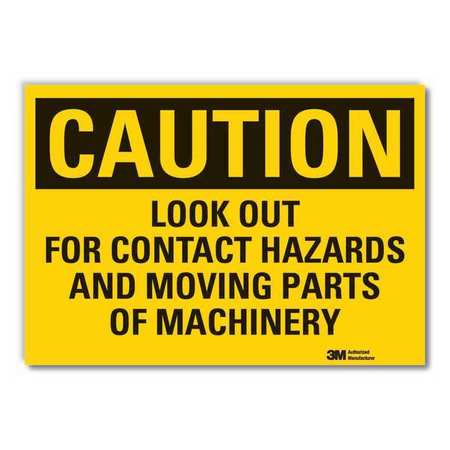 Caution Sign,10" W,7" H,0.004" Thickness