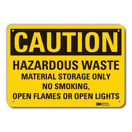 Caution Sign,10 In. H,aluminum,hazardous