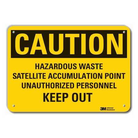 Caution Sign,10 In. H,aluminum,hazardous